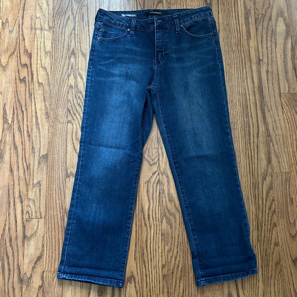 Liverpool Jeans Company Michelle Capri Denim Dark Wash Size 6/28 Designer